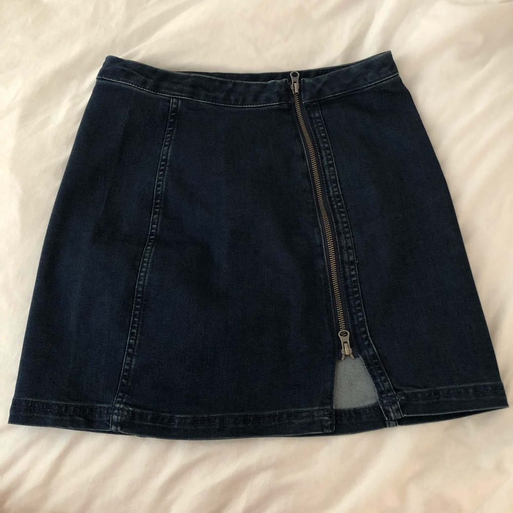 Free People Denim Mini Skirt